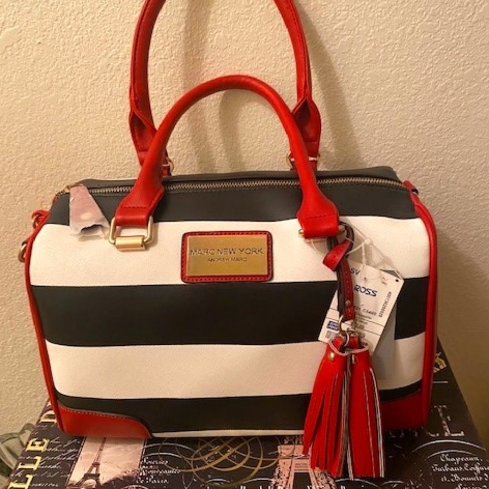 MARC NEW YORK - Black White and Red Purse